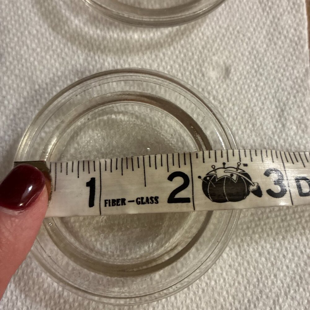Ball Jar Mason Jar Lid Glass Inserts No 10 lot of 4 Vintage - Picture 4 of 7